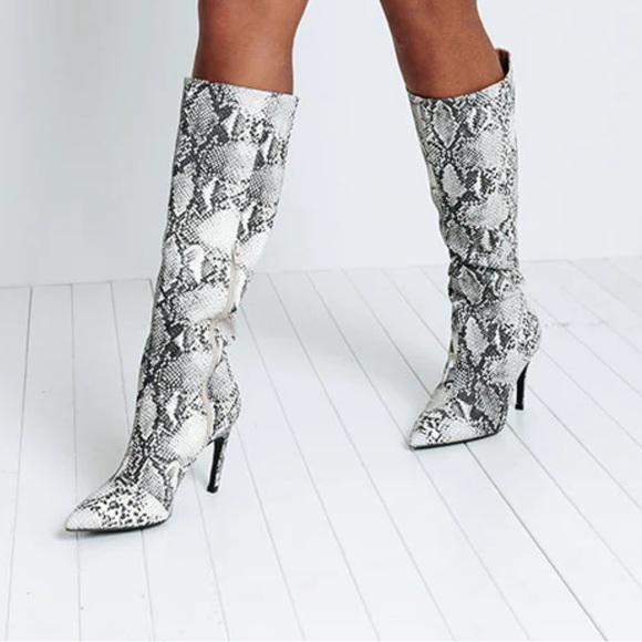 Alexis Snake Print Boots - Picture 1 of 7